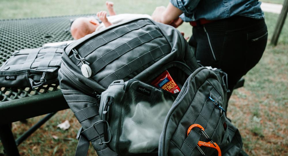 RunOff Medium Packing Cube in stroller