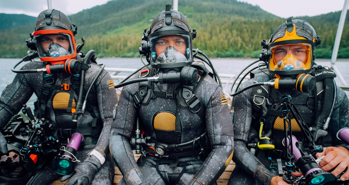 Forrest Galante and Teammates Scuba