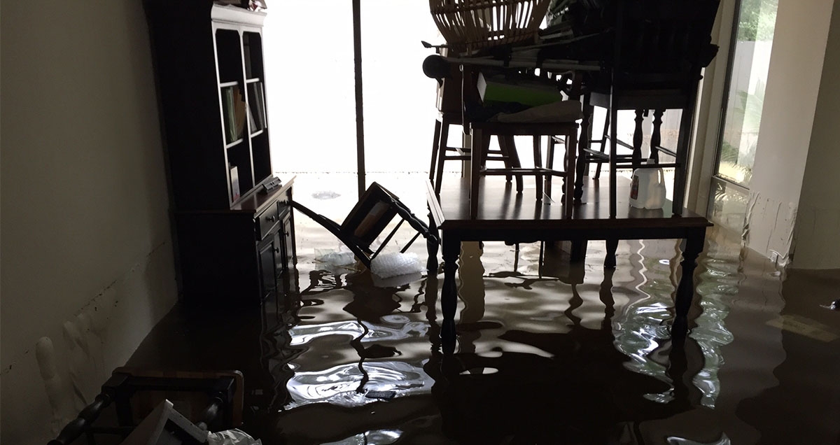 Flooded Home Houston Texas