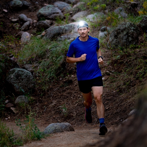 Radiant RH2 Headlamp on man running