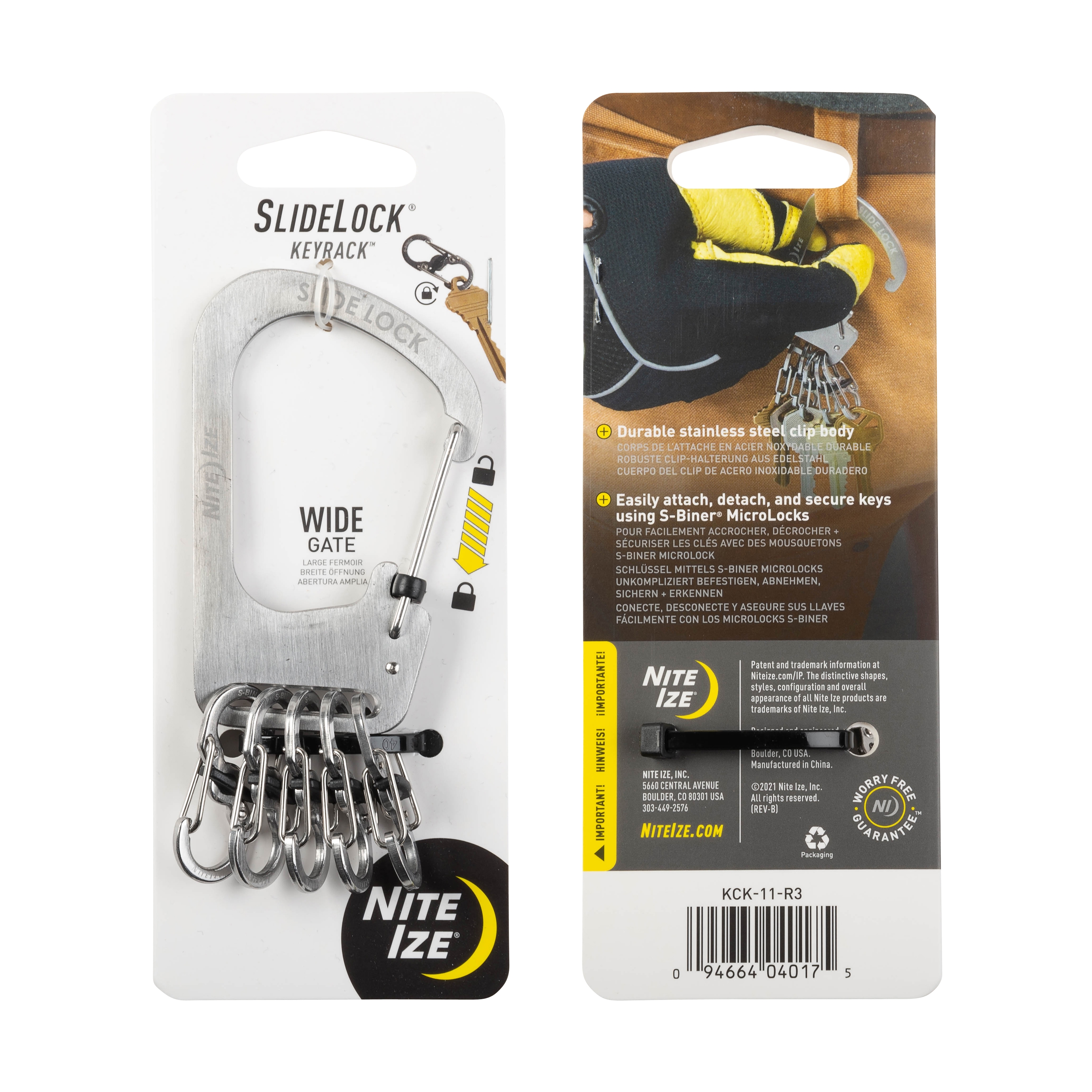 J162 Nite Ize Kck-11-r3 SlideLock KEYRACK for sale online 